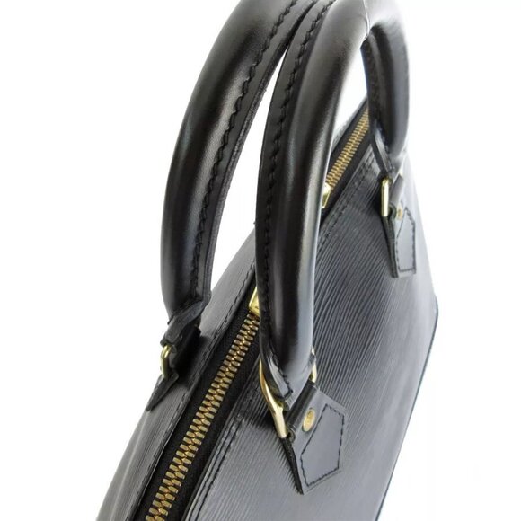 Auth LOUIS VUITTON Epi Alma Handbag black Epi Leather - Picture 10 of 12